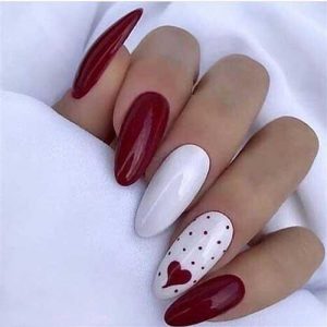 Red nail design 9