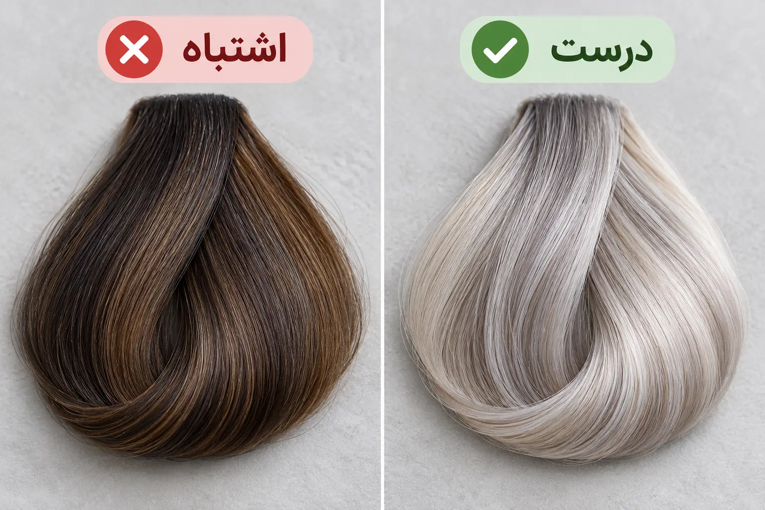 اشتباه رایج و روش درست خواندن کد رنگ مو