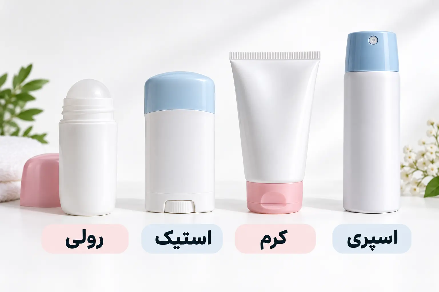 انواع مام برای رفع بوی بد عرق؛ رولی، استیک، کرم و اسپری