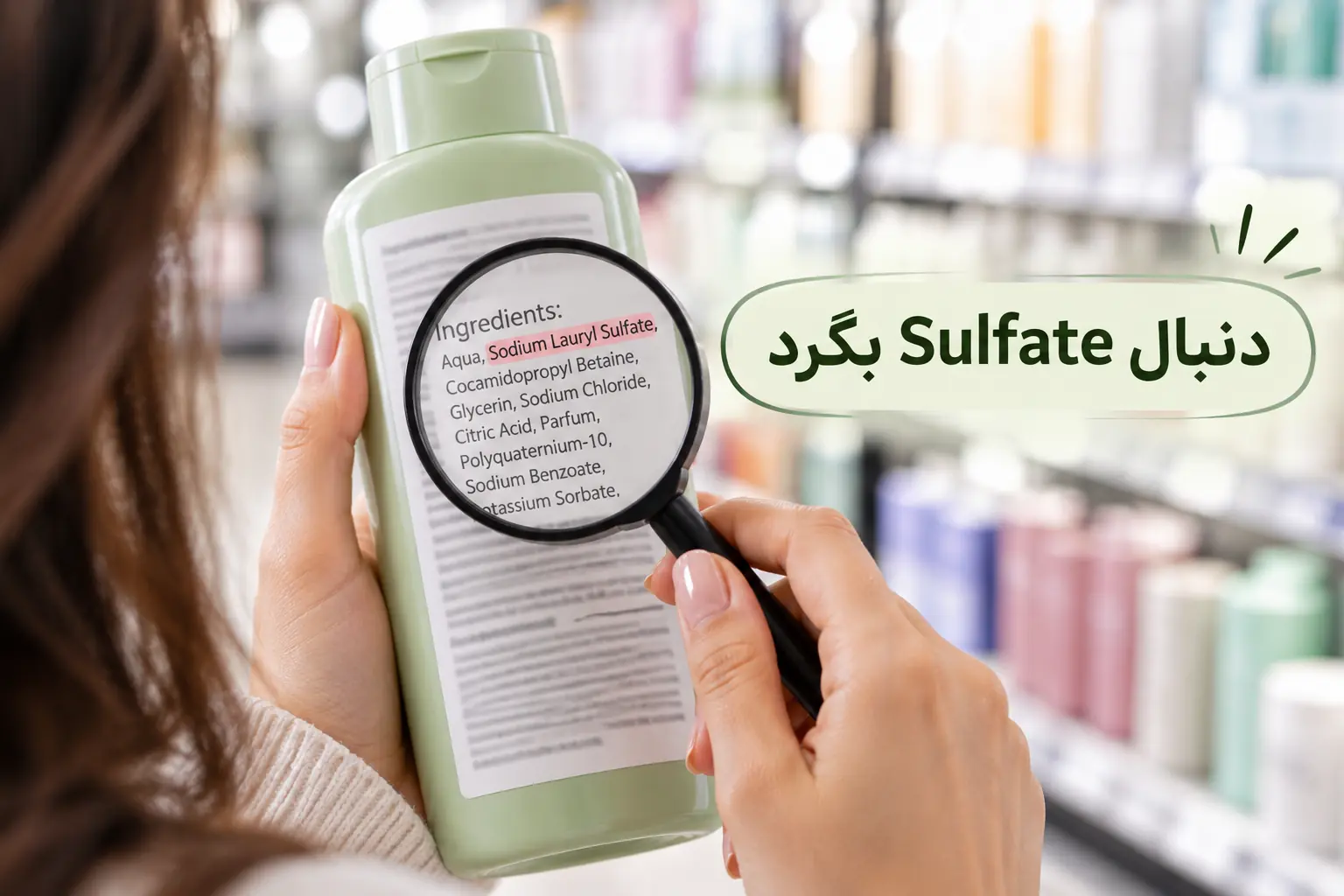 خواندن برچسب شامپو و پیدا کردن سولفات در ترکیبات
