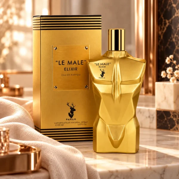 ادکلن اسپیگان پاپیلو ژان پل له میل الکسیر (Jean Paul Gaultier Le Male Elixir) مردانه حجم 100 میلیلیتر - تصویر ۴