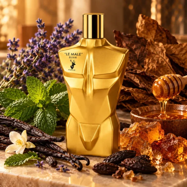 ادکلن اسپیگان پاپیلو ژان پل له میل الکسیر (Jean Paul Gaultier Le Male Elixir) مردانه حجم 100 میلیلیتر - تصویر ۶